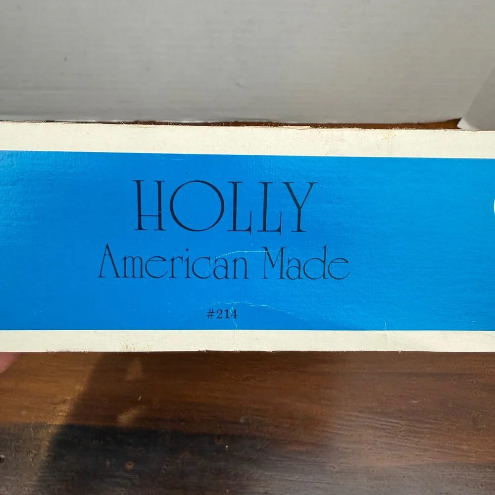 Vintage Holly Glass Christmas Ornaments Red Blue Set of 24 2.25